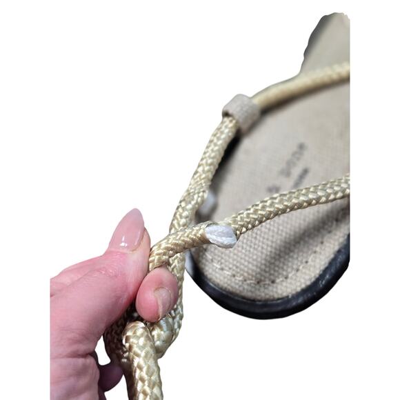 Rag & Bone new Infinity Sandal size 39 size 10 *rope flaws see photos - Picture 3 of 10